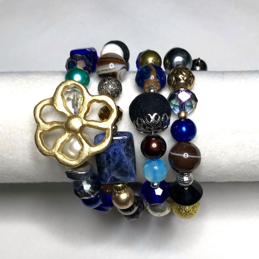 Handmade Bracelet with Vintage and Modern Elements (NB64-2H) New Without Tags - Picture 2 of 8
